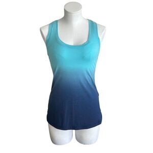 Calia by Carrie Underwood Women's XS Blue Ombre Racerback Tank Top